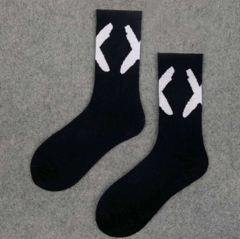 Шкарпетки високі Х SuprCooks 39-42 Чорний з принтом