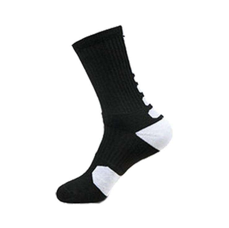 Шкарпетки баскетбольні спортивні Джампер Aolikes 41-43 Чорно-білий