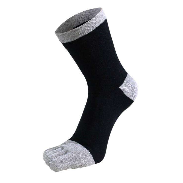 Шкарпетки з пальцями високі VERIDICAL 41-44 Чорно-сірий