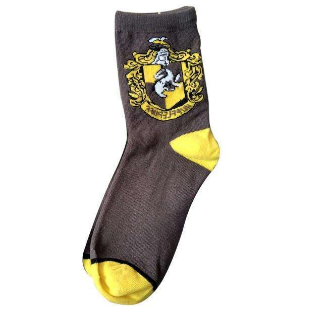 Шкарпетки Гаррі Поттер Хаффлпафф HARRY POTTER 36-42 темно-сірий з принтом