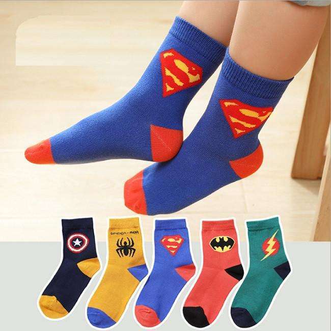 Набір Дитячих Шкарпеток Супергерої SPCITY 20-24 Розмір S 5 пар