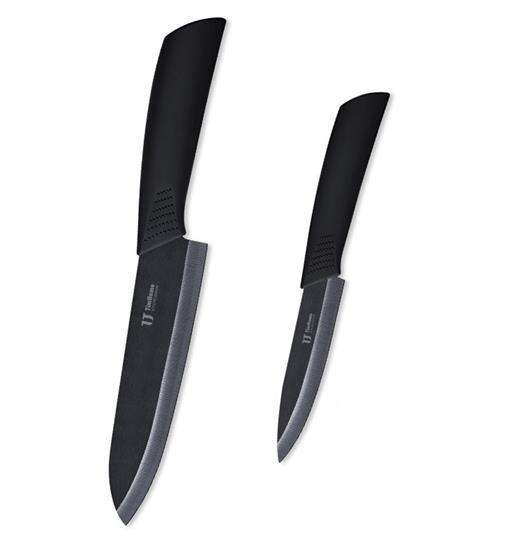 Набір керамічних ножів TimHome 2 шт. чорний