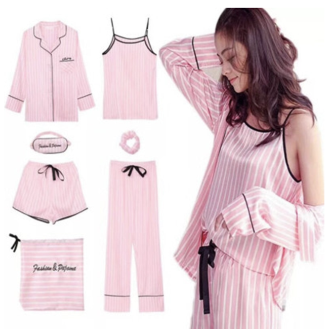 Піжама жіноча комплект Рожевий зі смужками JULY’S SONG розмір XXL 52