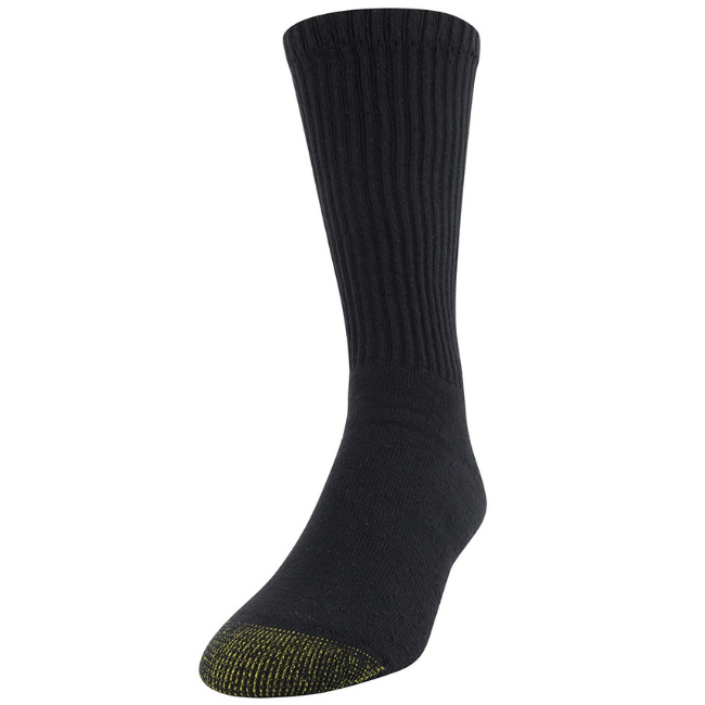 Чоловічі шкарпетки бавовняні спортивні Gold Toe 656s 40-44 чорний