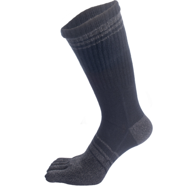 Шкарпетки з пальцями чоловічі Аспід GINZIN 39-42 утеплені чорно-сірий
