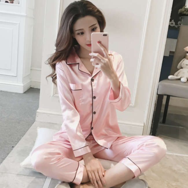 Атласна піжама костюм Фламінго JULY’S SONG розмір 2XL рожевий