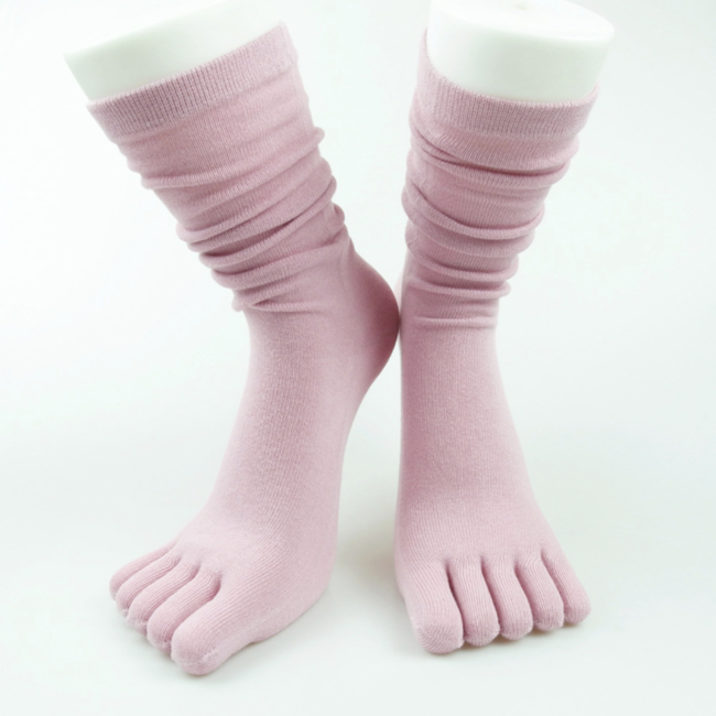 Шкарпетки з пальцями Веселка Faitolagi 37-40 Рожевий