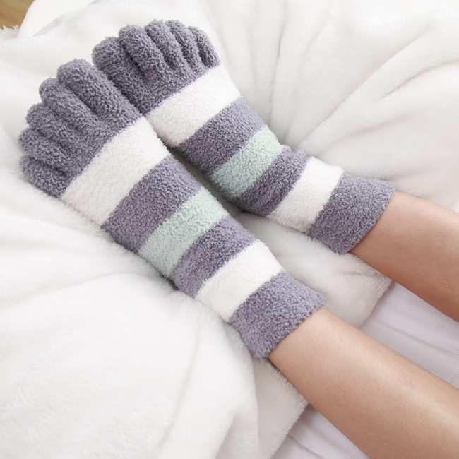 Теплі шкарпетки з пальцями Флаффі Faitolagi 37-40