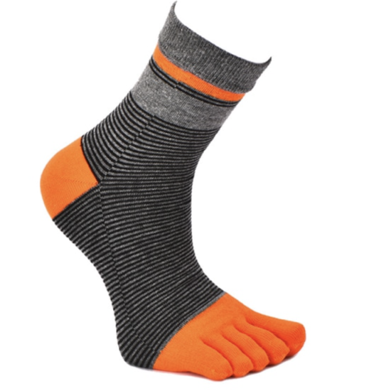 Шкарпетки з пальцями VERIDICAL 40-44 Оранжево-сірий