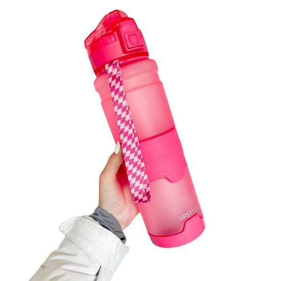 Спортивна бутилка для води UPSTYLE ZORRI Тритан 1 літр світло-рожева