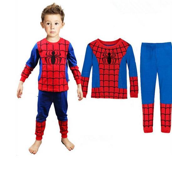 Дитяча піжама для хлопчика Людина Павук JULY’S SONG бавовняна зріст 110 червоно-синій