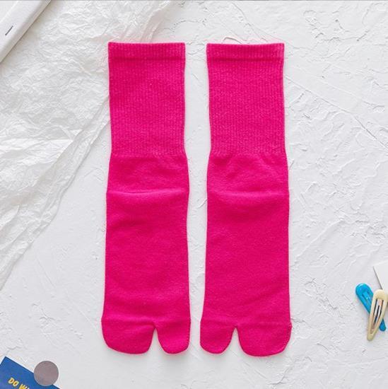 Шкарпетки з двома пальцями Няшка Kiki Sox 36-40 жіночі фуксія