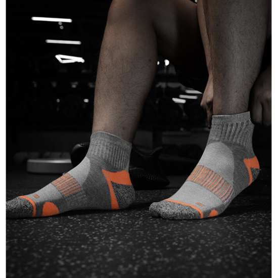 Шкарпетки спортивні За Горизонтом MEIKAN 43-46 сіро-жовтогарячий