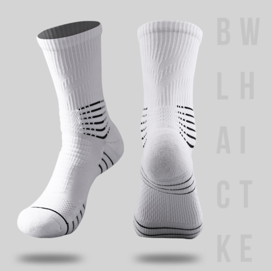 Спортивні шкарпетки компресійні Tightly HENG KANG 39-42 білий