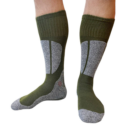 Трекінгові шкарпетки армійські теплі Walking Mountain 42-45 хакі