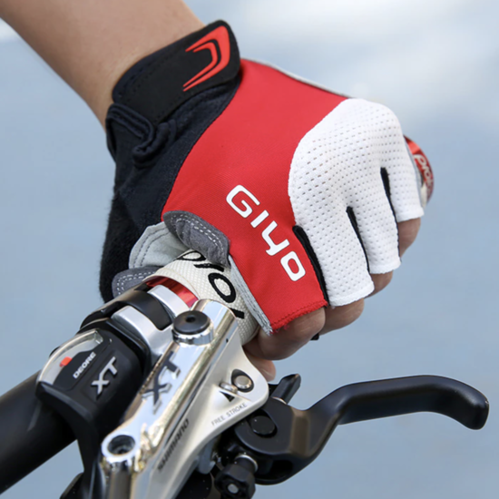 Перчатки для вело без пальців GIYO M чорно-червоний