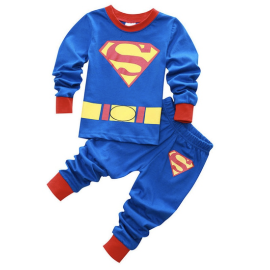 Дитяча піжама для хлопчика Супермен JULY’S SONG бавовняний зріст 90 червоно-синій