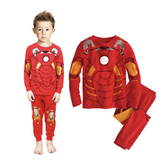 Дитяча піжама для хлопчика Залізна людина JULY’S SONG бавовняна зріст 90 червоний