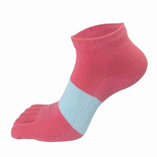 Шкарпетки з пальцями жіночі GINZIN 35-38 Рожевий з блакитним