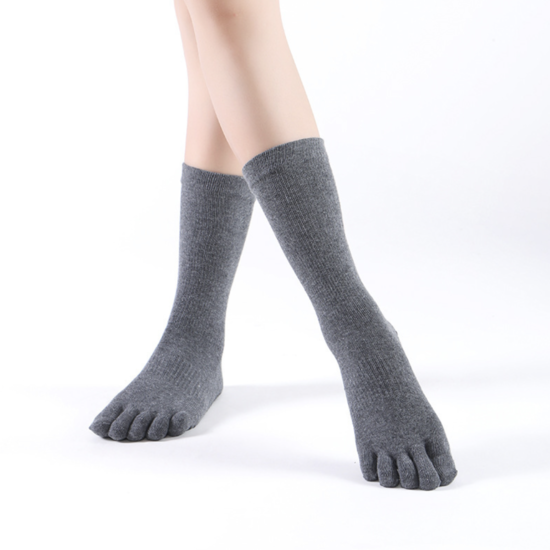 Шкарпетки для Йоги П’ять Пальців Coco Lauderly 36-40 Антиковзна Підошва темно-сірий