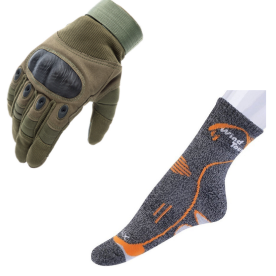 Набір рукавички та шкарпетки трекінг для тривалого використання CoolMax AONIJIE