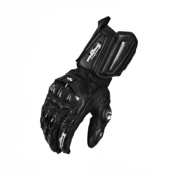Мотоциклетні рукавички шкіряні із захистом кістяшок Furygan М довгі чорний