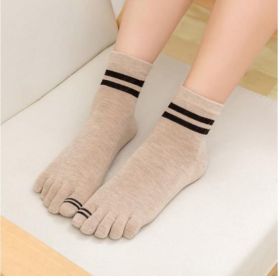 Шкарпетки на кожен палець Джентл Coco Lauderly 36-40 бежевий