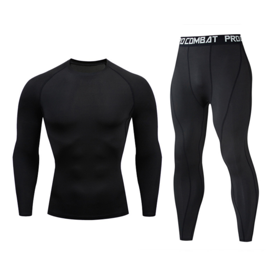 Комплект для тренувань компресійний одяг Pro Combat 2XS чорний