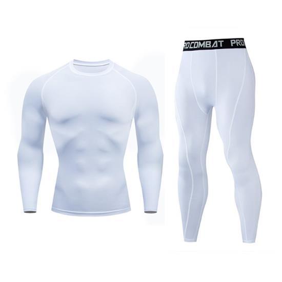 Комплект для тренувань компресійний одяг Pro Combat L білий