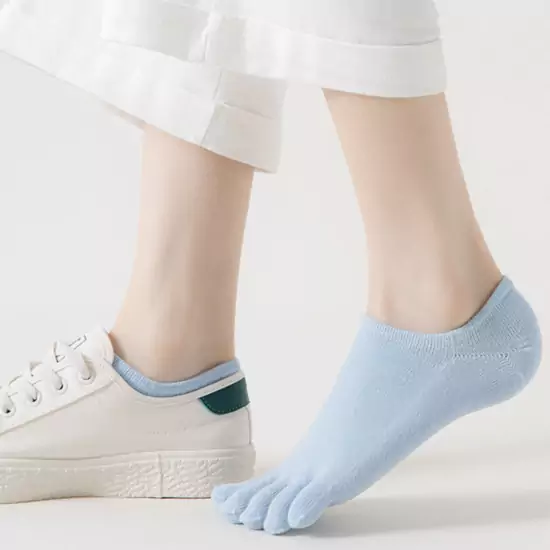 Шкарпетки з пальцями сліди жіночі Toe 36-39 блакитний