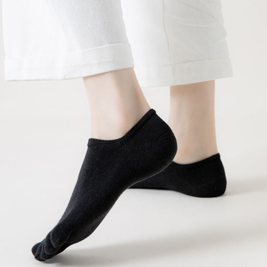 Шкарпетки сліди жіночі з окремими пальцями Toe 36-39 чорний