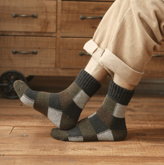 Вовняні шкарпетки теплі YIBATE 36-40 чорний