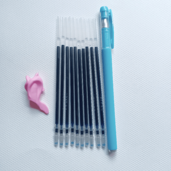Ручка із зникаючими чорнилами Без Доказів Moonovol гелеві сині 0.5 мм Синій 10 шт.