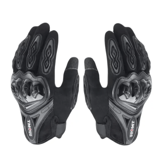 Мотоциклетні рукавички із захистом кісточок Pangusaxe SUOMY L чорний