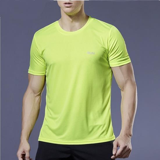 Cпортивна футболка чоловіча RUN L-XL Mieyco салатовий