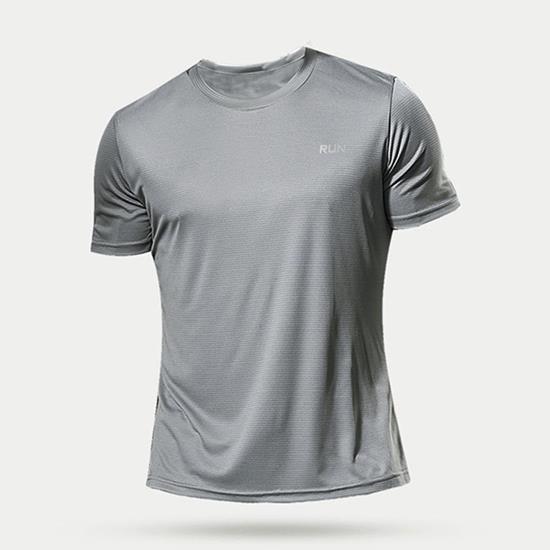 Сіра спортивна футболка RUN M Mieyco сірий