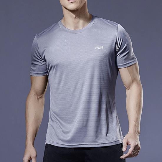 Сіра спортивна футболка RUN M-L Mieyco сірий