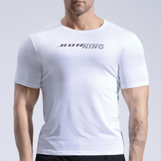 Біла спортивна футболка Running S Mieyco білий