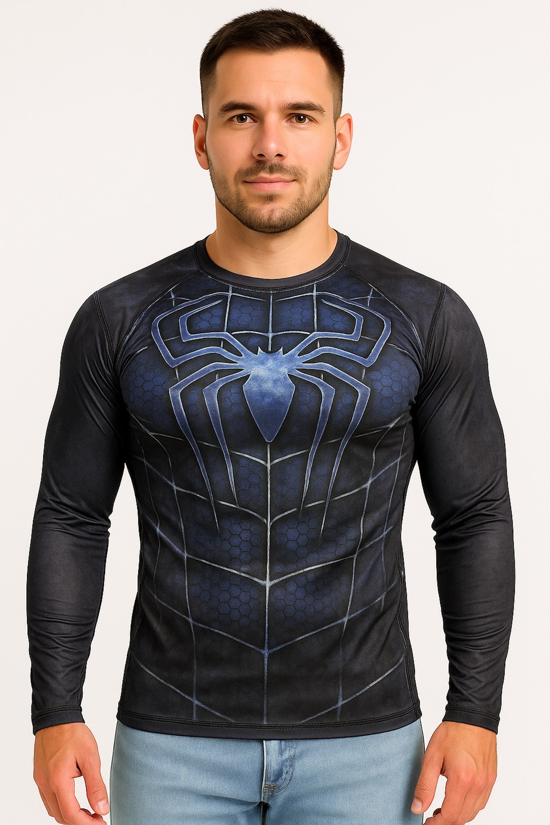 Рашгард із павуком Spider Jeccordi темно-синій