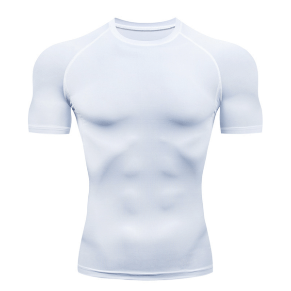 Біла футболка компресійна чоловіча White Net XL Loku