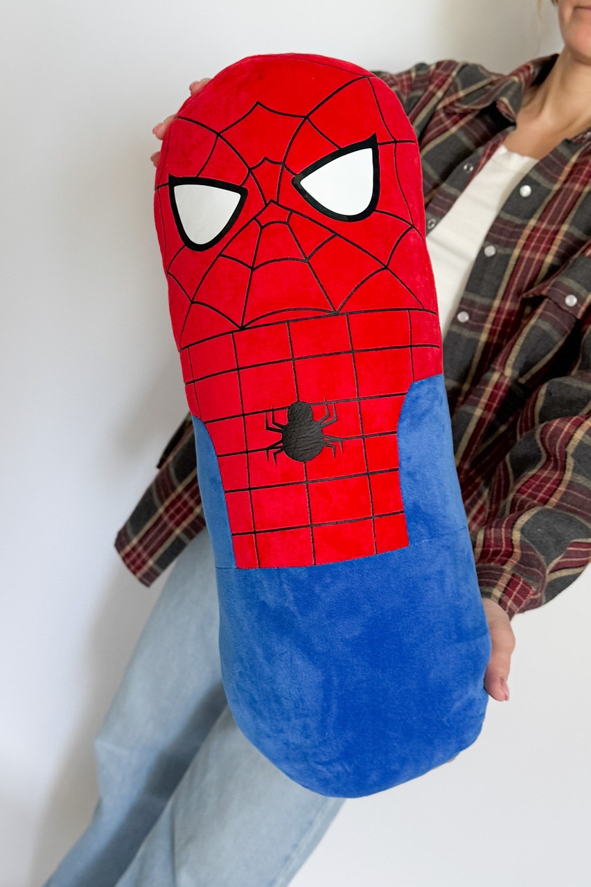 М’яка іграшка подушка Людина Павук Spiderman LITZY червоно-синій