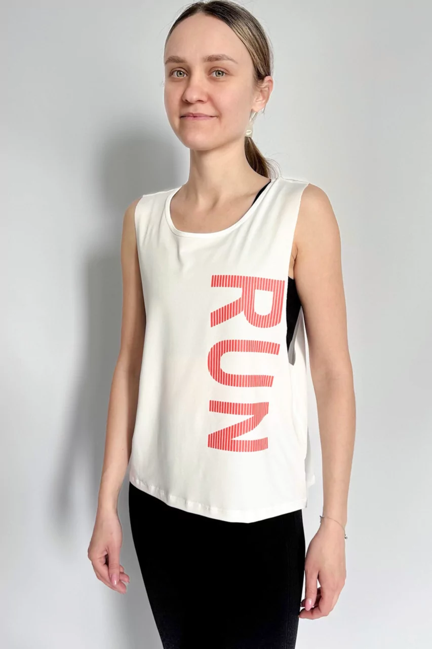 Спортивна майка жіноча RUN Apmi білий RUN Apmi білий