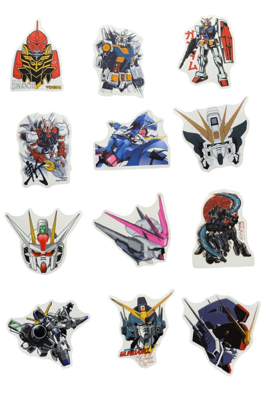 Наклейки стікери Gundam Universe Apmi самоклеючі 50 шт.