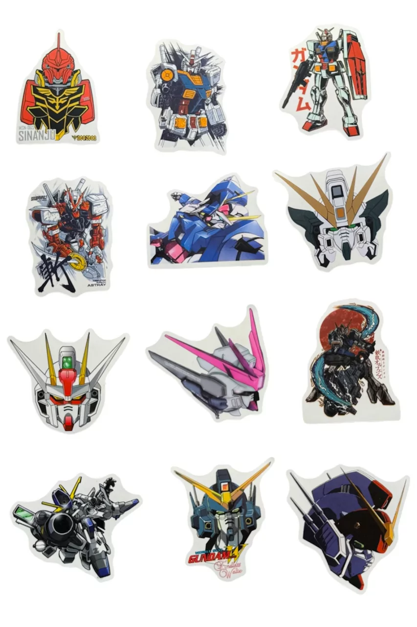 Наклейки стікери Gundam Universe Apmi самоклеючі 50 шт.