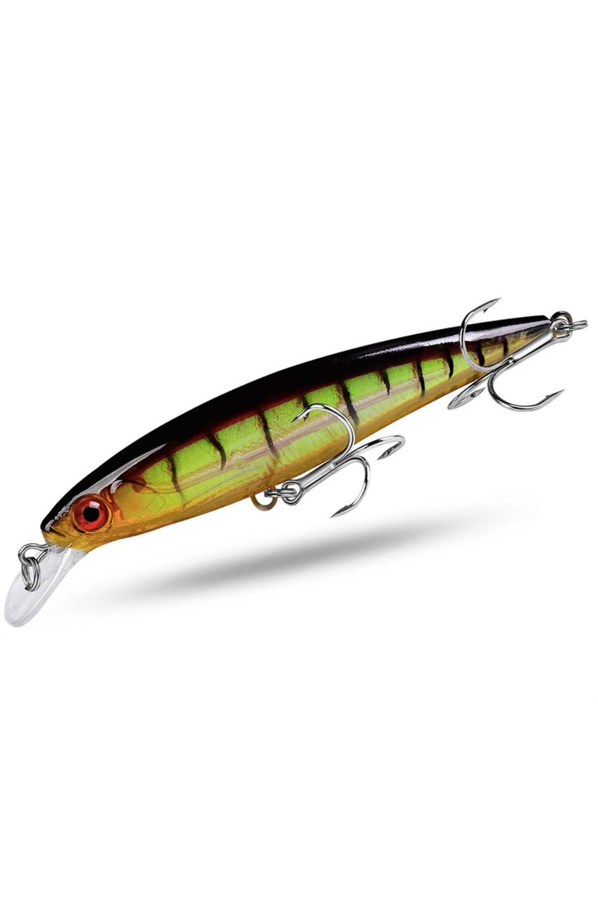 Воблер плавальний Floating Minnow Lure 13,4 г 110 мм заглиблення 60-180 см Proberos жовто-чорний